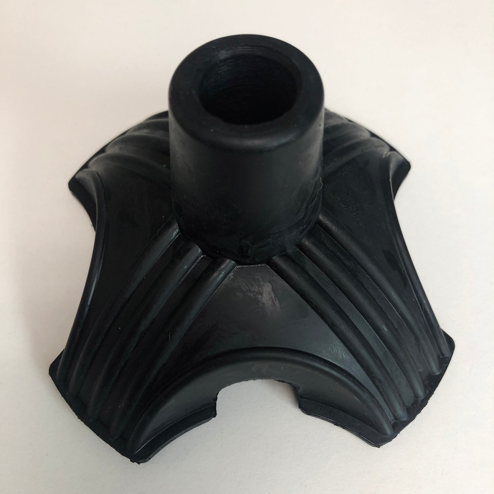 Deluxe Rubber Cane Tip - Black