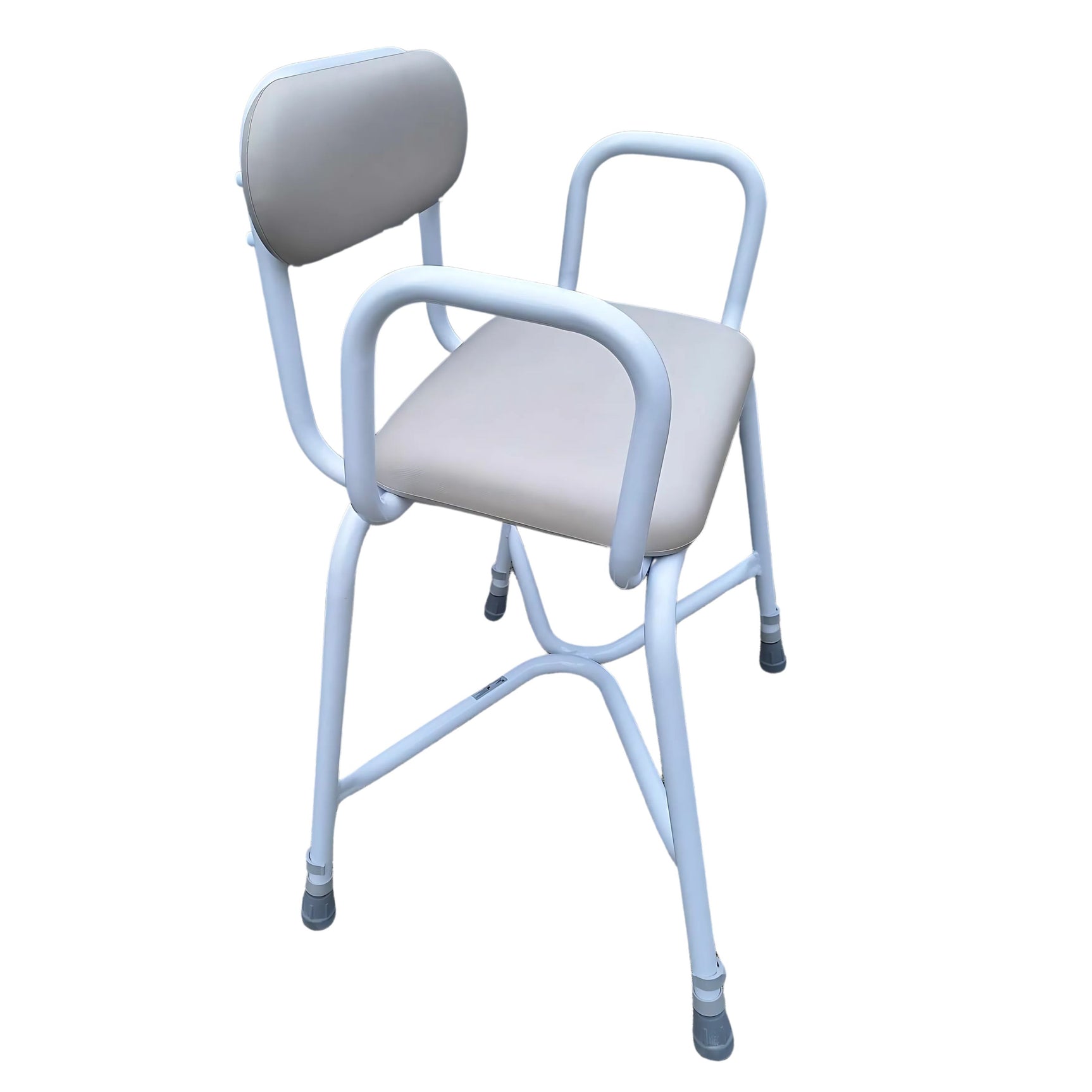 Bariatric Perching Stool with Arms and Backrest