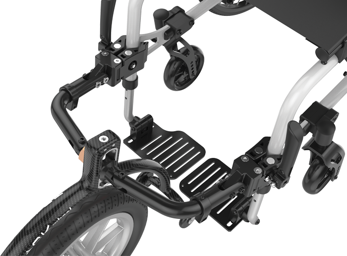 Double Arm Aluminum 12" Outdoor Track Wheel