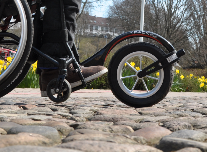 Double Arm Aluminum 12" Outdoor Track Wheel