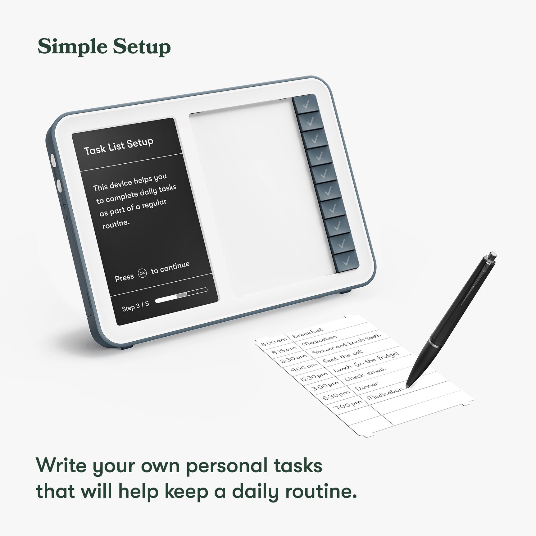 Day Hub Task Reminder Clock