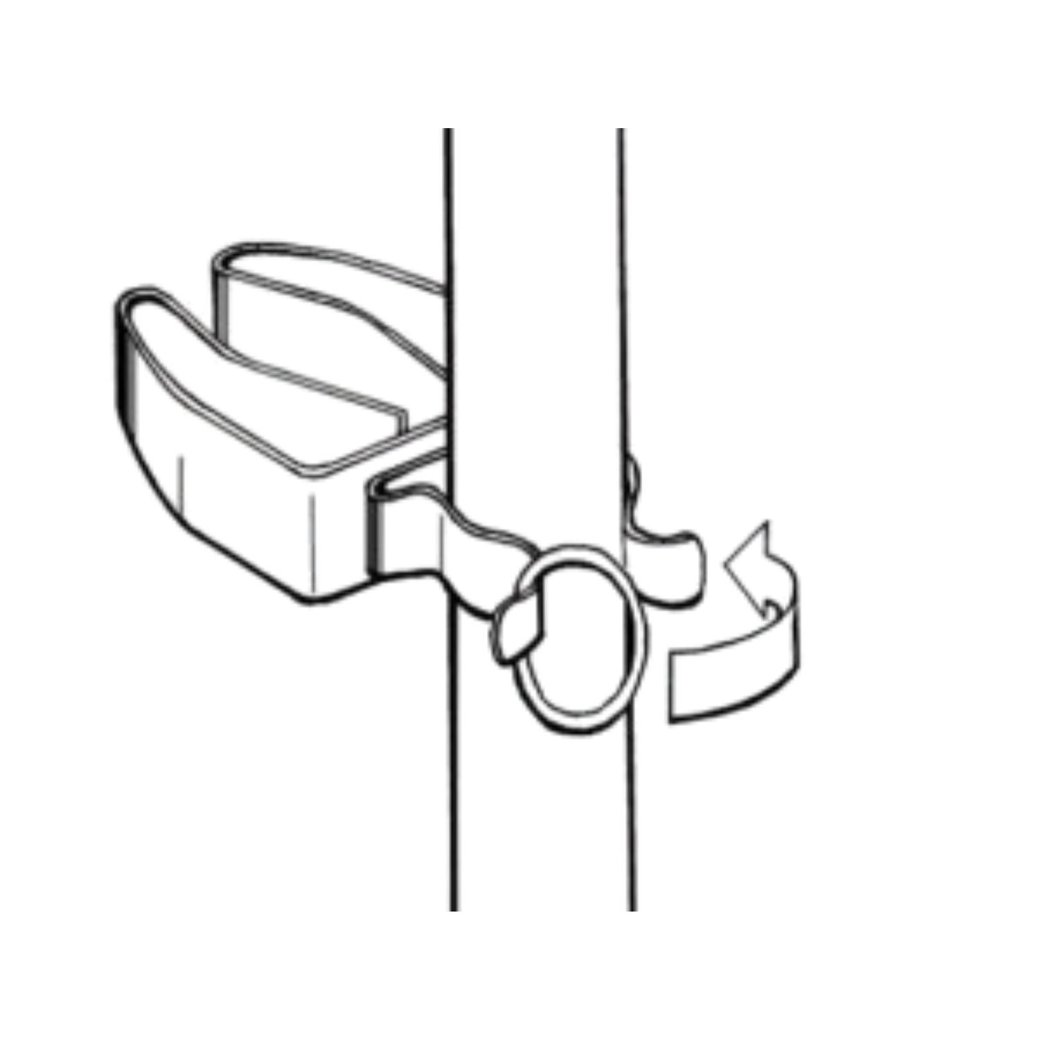 Wheelchair Cane Clip