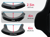 ADI Replacement Cover | Aluminium / Carbon Fibre Back with Deep Contour - Standard