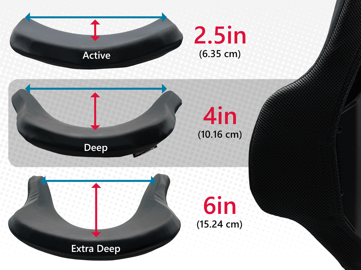 ADI Replacement Cover | Aluminium / Carbon Fibre Back with Deep Contour - Standard