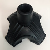 Deluxe Rubber Cane Tip - Black