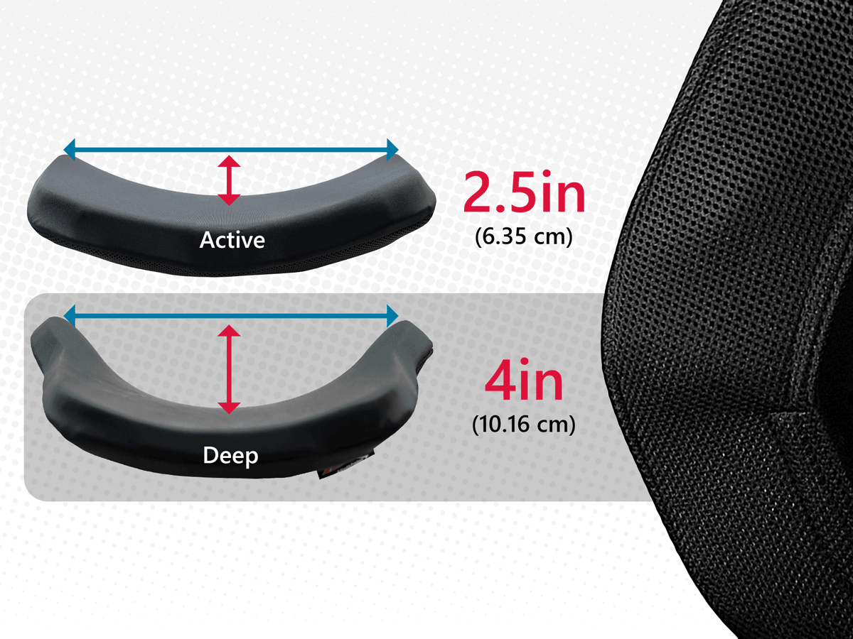 ADI Carbon Fibre Back with Active Contour Low