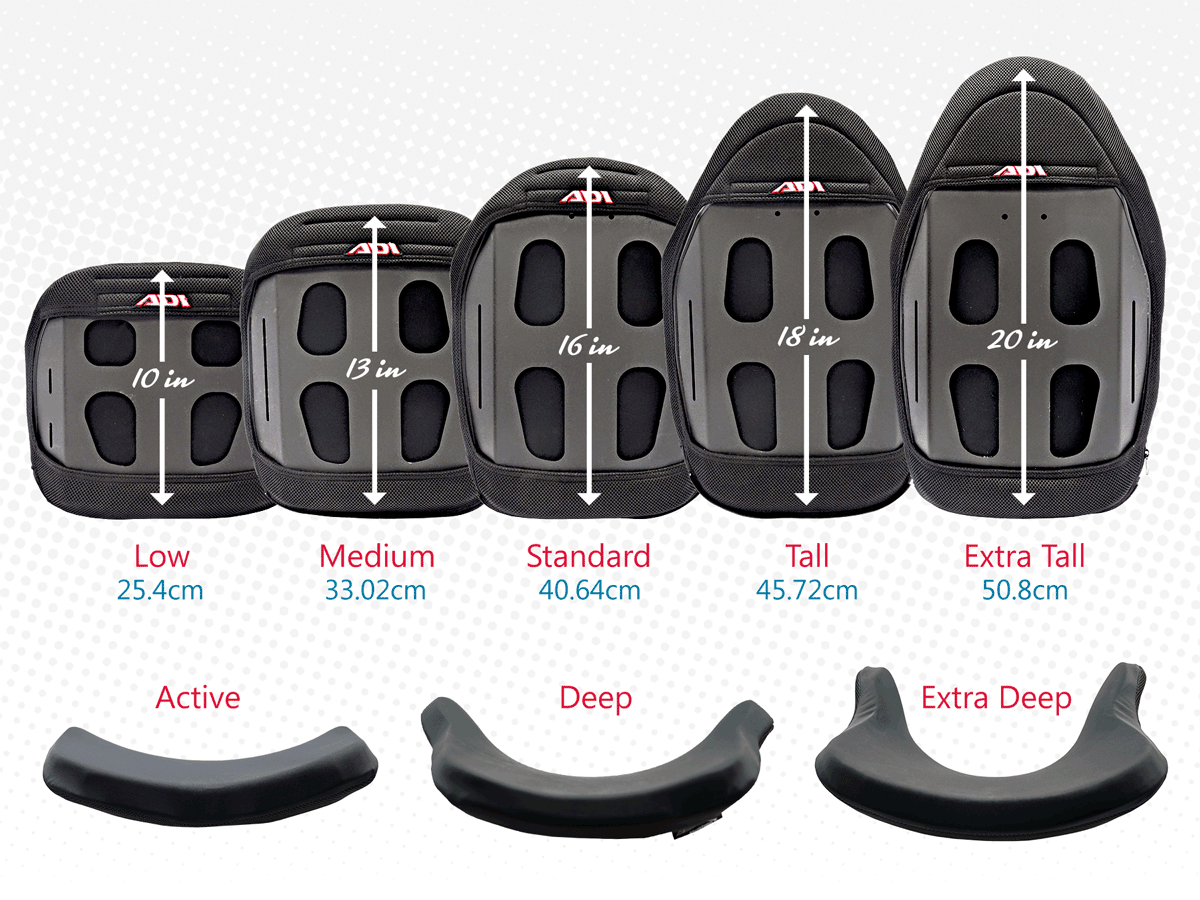 ADI Replacement Cover | Flat Top Back with Extra Deep Contour - Tall