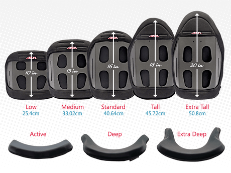 ADI Replacement Foam | Flat Top Back with Extra Deep Contour - Tall