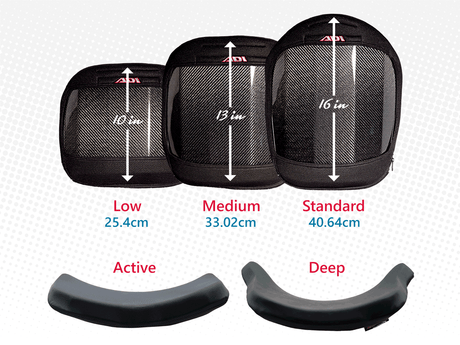 ADI Carbon Fibre Back with Active Contour Low