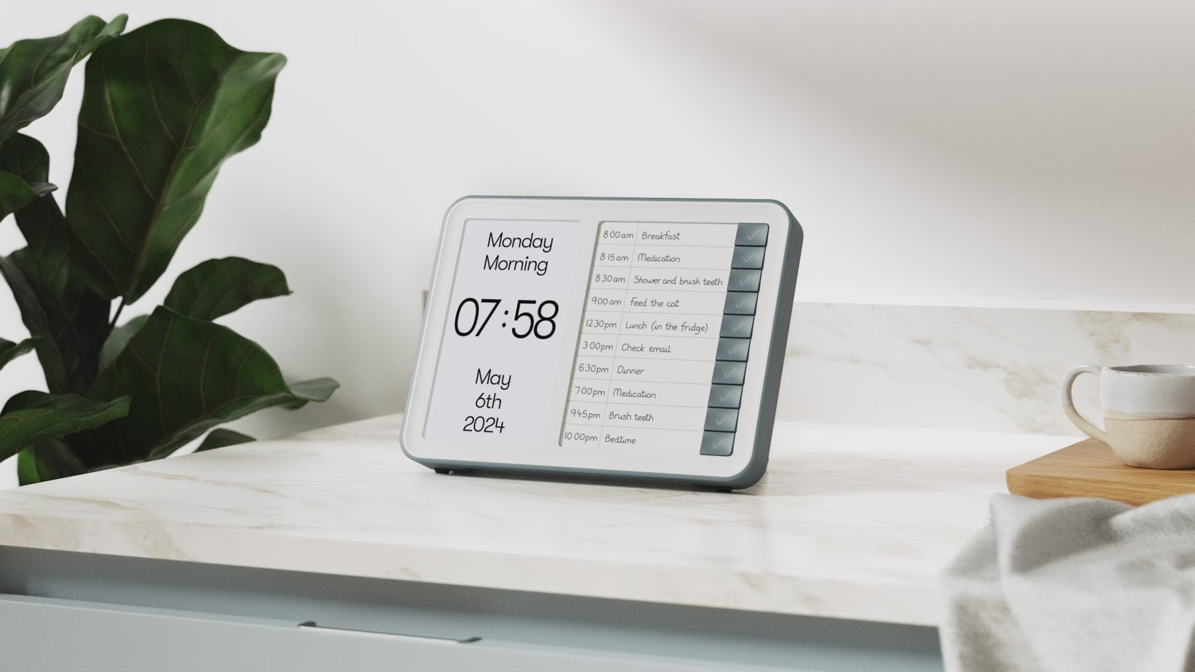 Day Hub Task Reminder Clock